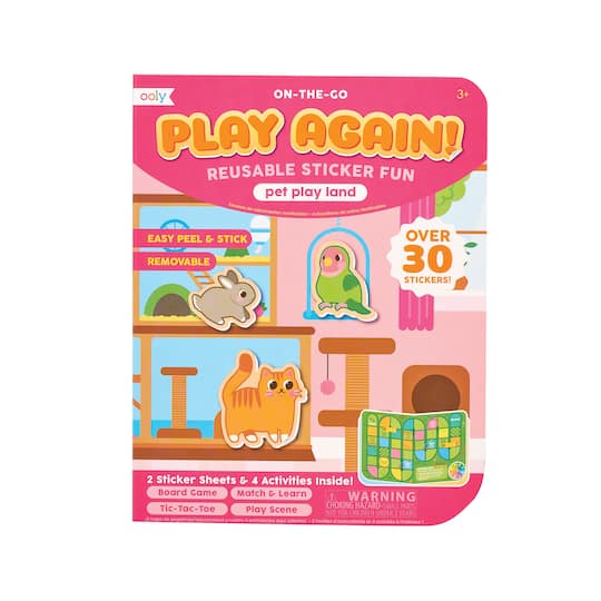 OOLY Play Again! Pet Play Land On-The-Go Activity Kit